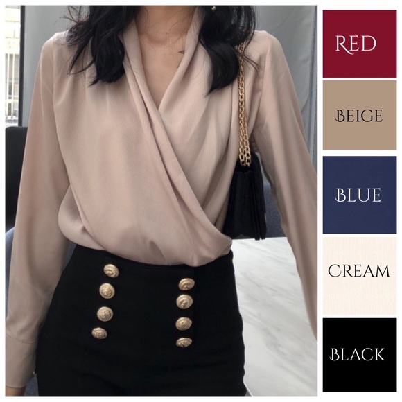 Silky Draping Top - Picture 1 of 8